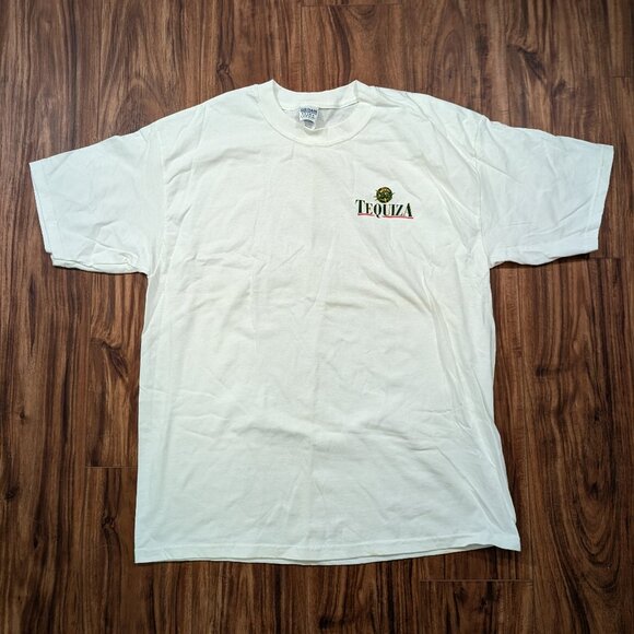 Vintage 90s Tequiza Anheuser-Busch Two Sided Graphic Promo Defunct Beer Shirt XL - Picture 2 of 12